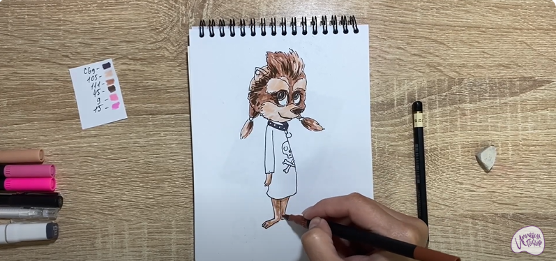 Рисуем Винни из "Монстры на каникулах"