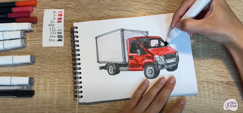Рисуем Газель