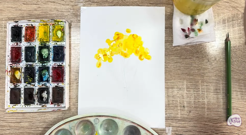 Рисуем Пижма