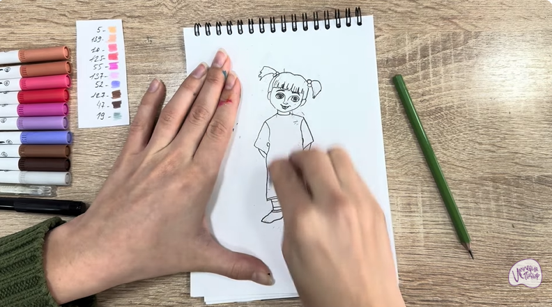 Рисуем Бу из «Корпорации монстров»