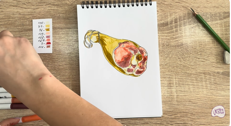 Рисуем Окорок