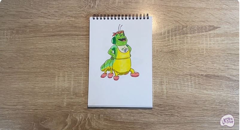 Рисуем Вупсень из "Лунтика"