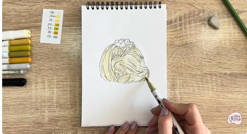 Рисуем Пишмание с фисташками