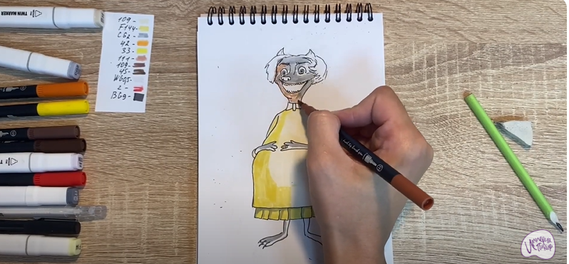 Рисуем Ванда из "Монстры на каникулах"