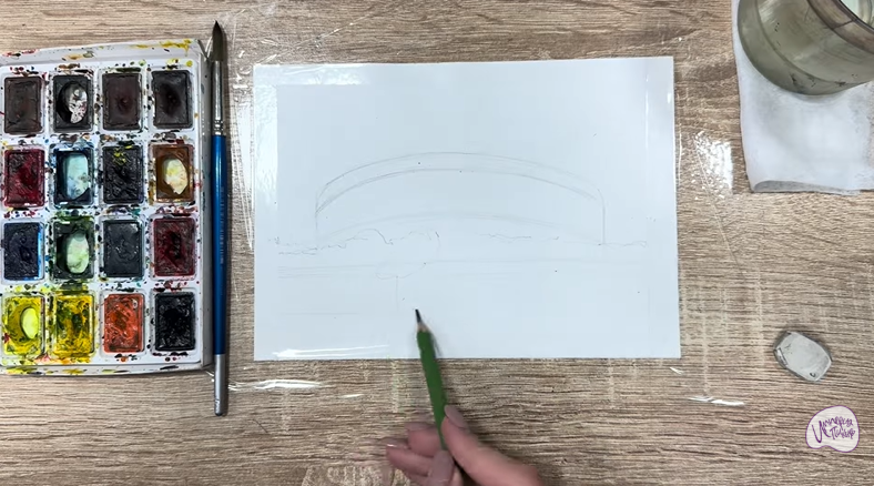 Рисуем Стадион Краснодар