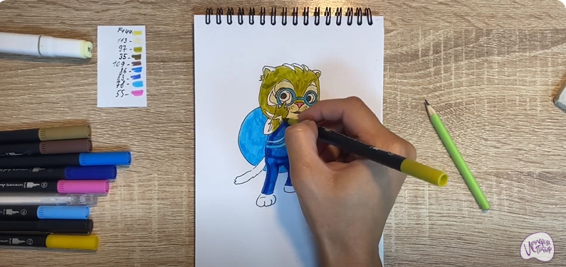 Рисуем Бао из "Супер Мяу"