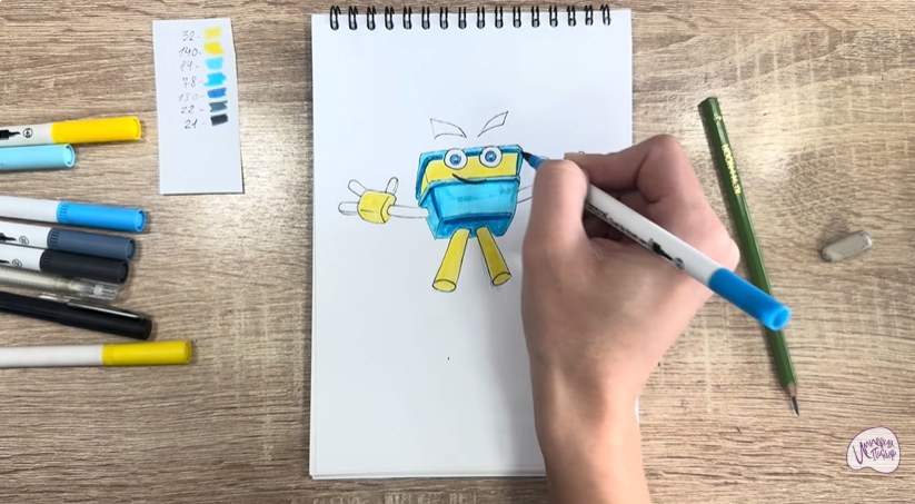 Рисуем Мозг из "Живой гараж"