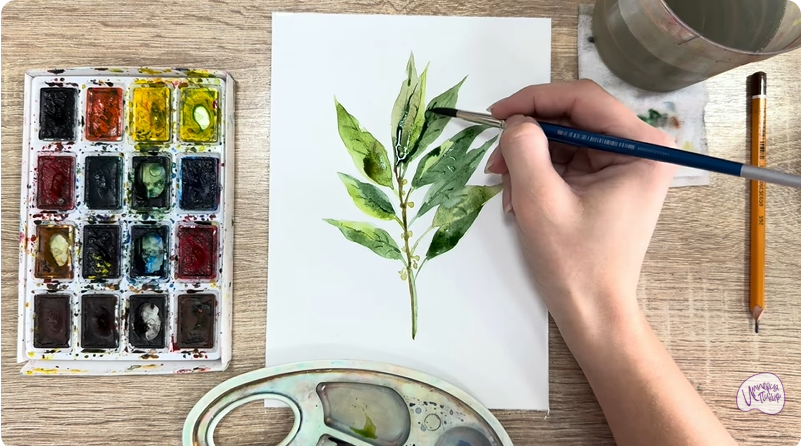 Рисуем Лавровый лист