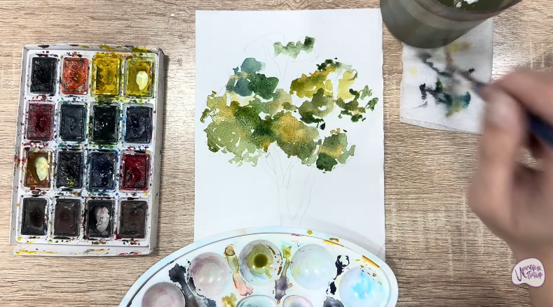 Рисуем Бархат амурский