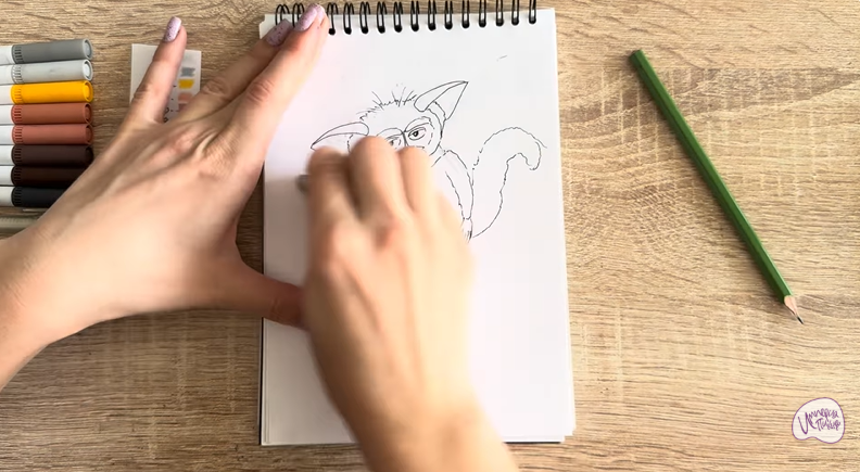 Рисуем Морис из "Мадагаскар"