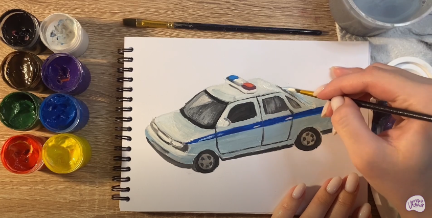 Рисуем Машина ДПС