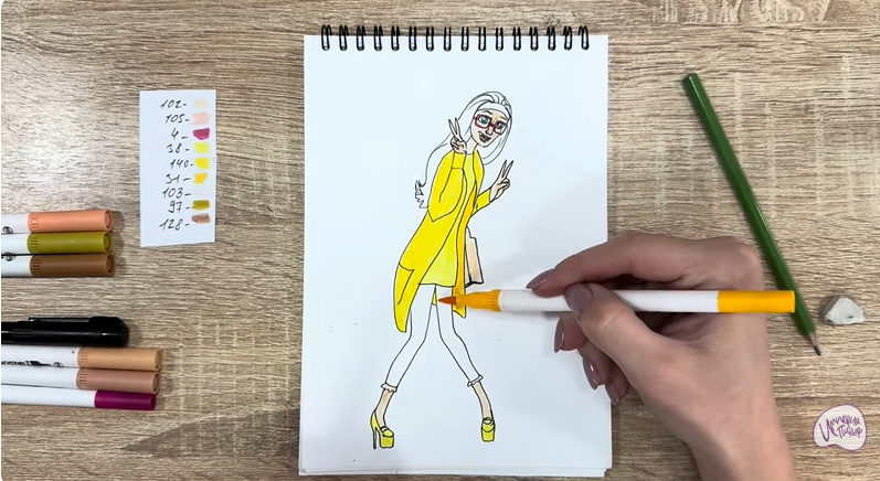 Рисуем Хани Лемон из "Город героев"