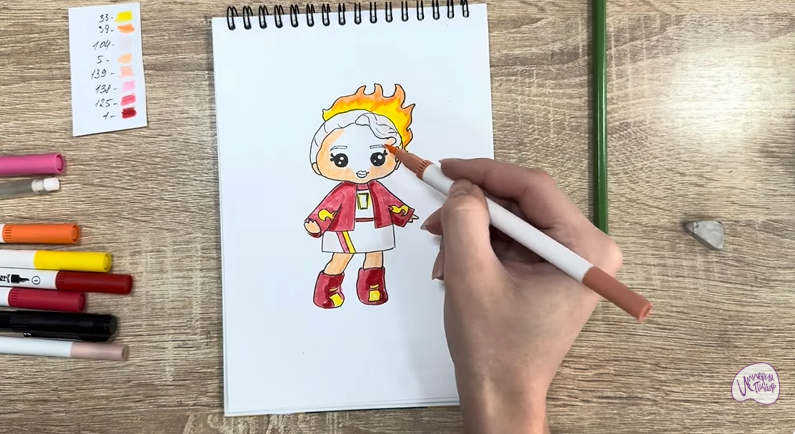 Рисуем Эмбер Синнамон