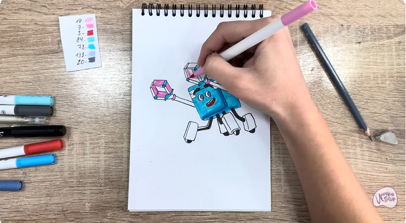 Рисуем Тяга из "Живой гараж"