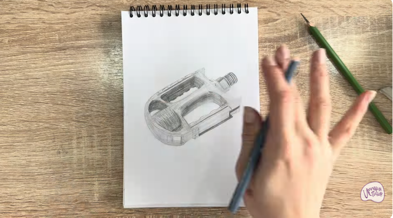 Рисуем Педаль велосипеда