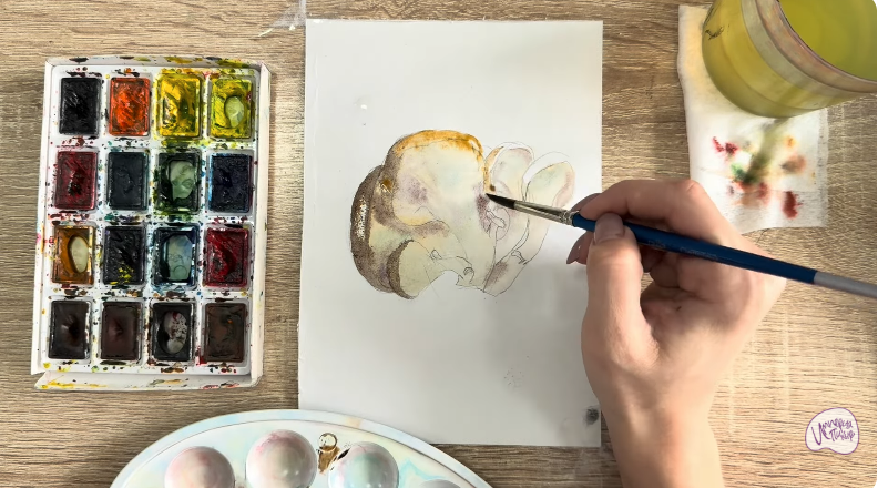 Рисуем Вешенки