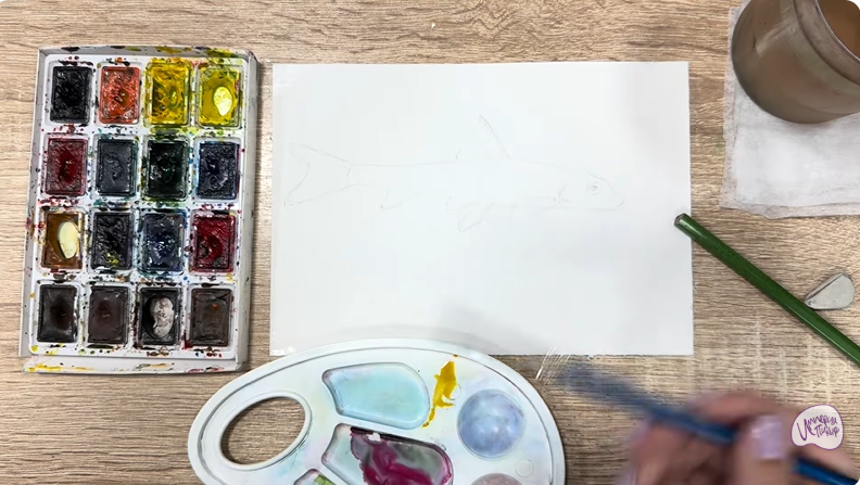 Рисуем Ленский пескарь