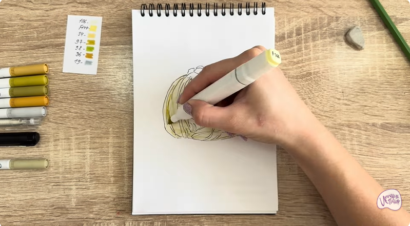 Рисуем Пишмание с фисташками