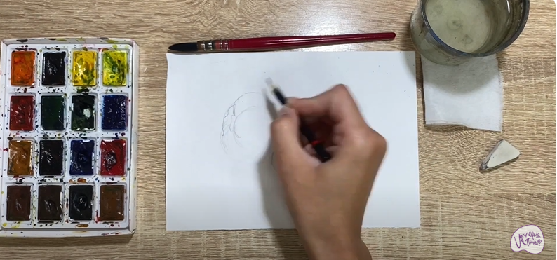 Рисуем Яванское яблоко