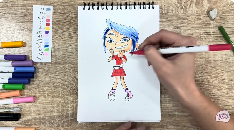 Рисуем Ксю из «Живой гараж»