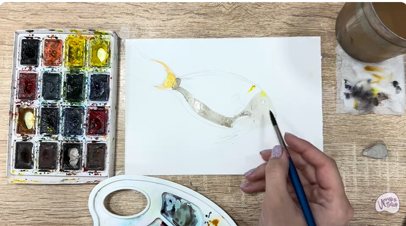 Рисуем Рыба-хирург