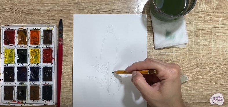 Рисуем Цветок "Маттиола"