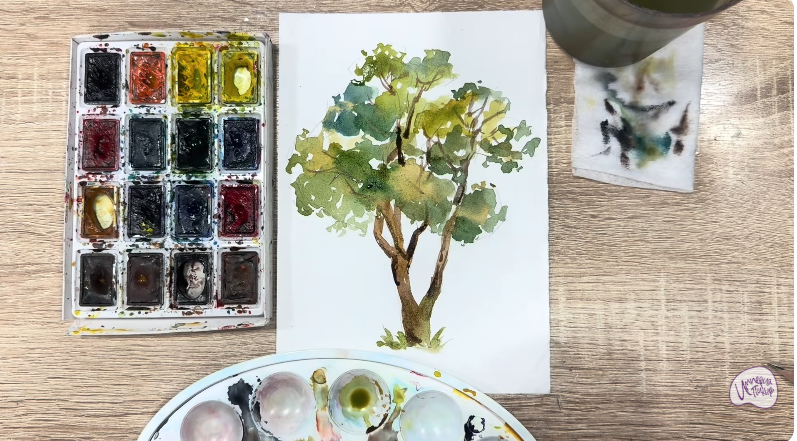 Рисуем Бархат амурский