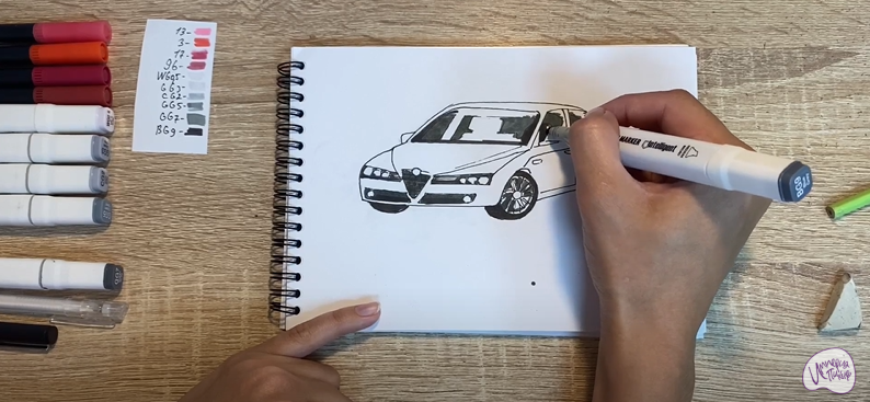 Рисуем Alfa Romeo