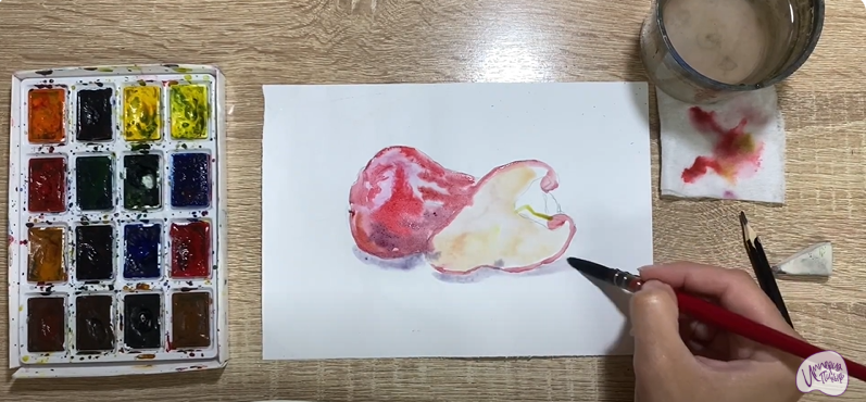 Рисуем Яванское яблоко