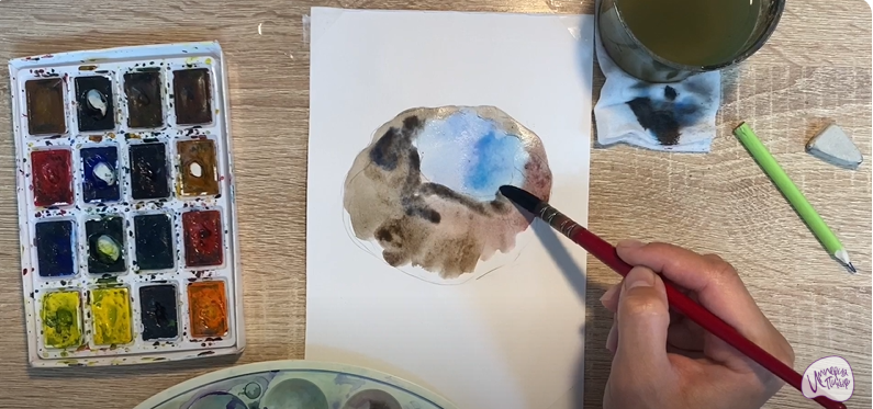 Рисуем Саркосома шаровидная