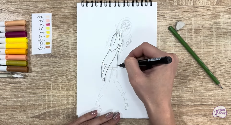 Рисуем Хани Лемон из "Город героев"