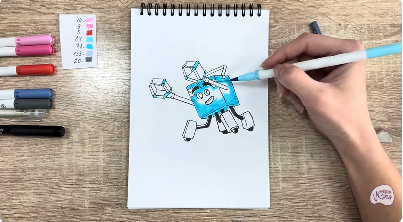 Рисуем Тяга из "Живой гараж"