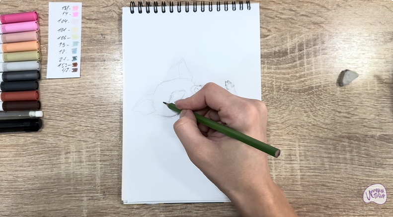 Рисуем Пуа из "Моана"