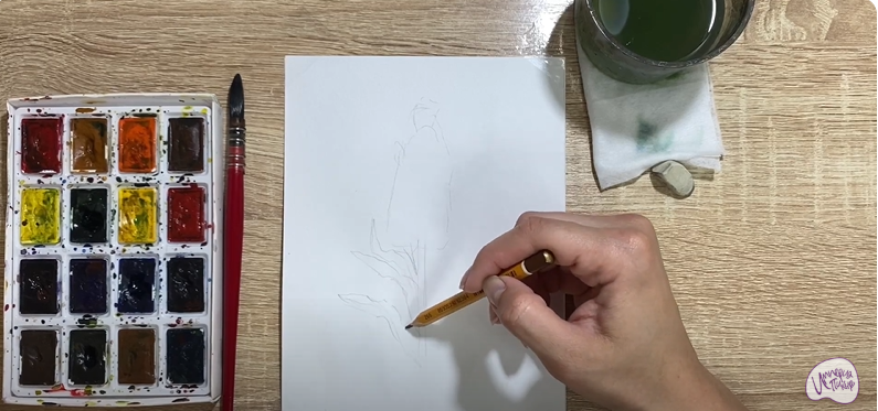 Рисуем Цветок "Маттиола"
