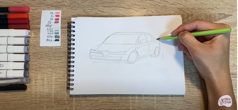 Рисуем Alfa Romeo