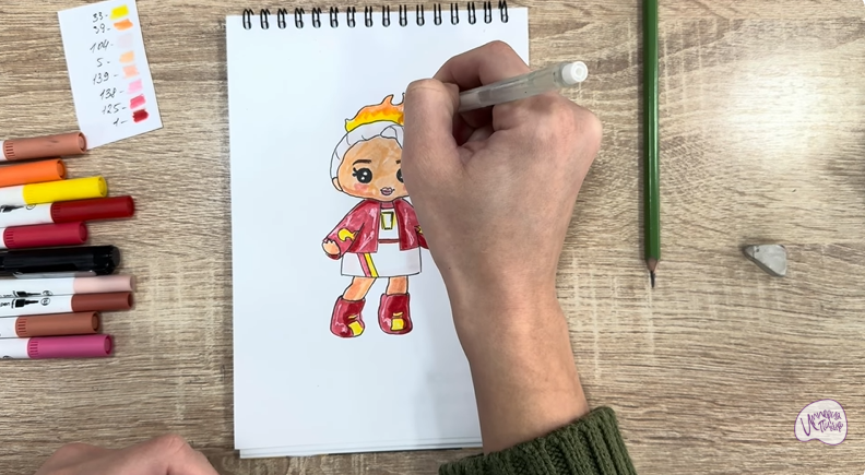 Рисуем Эмбер Синнамон