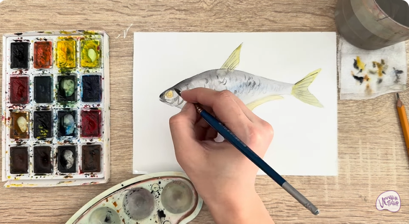 Рисуем Белоглазка