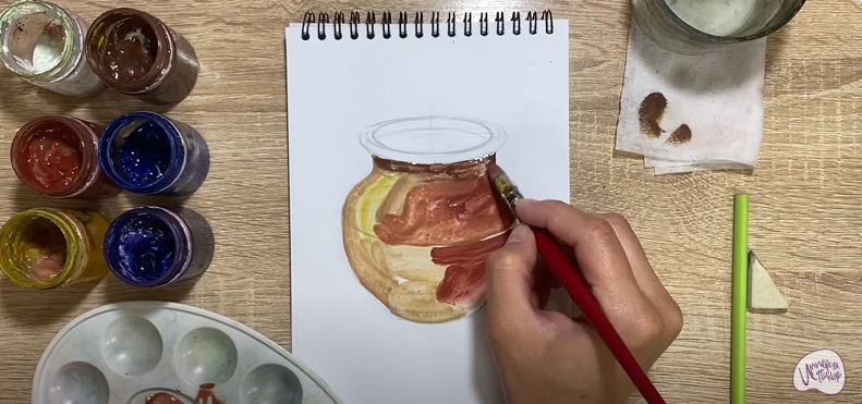 Рисуем Глиняный горшок