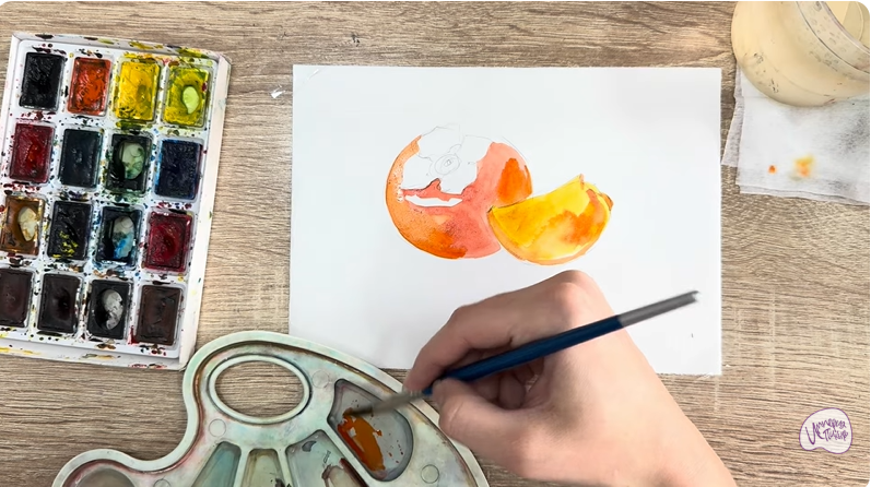 Рисуем Хурма