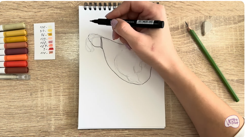 Рисуем Окорок