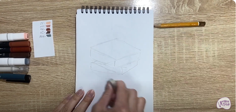 Рисуем Шоколадный брауни