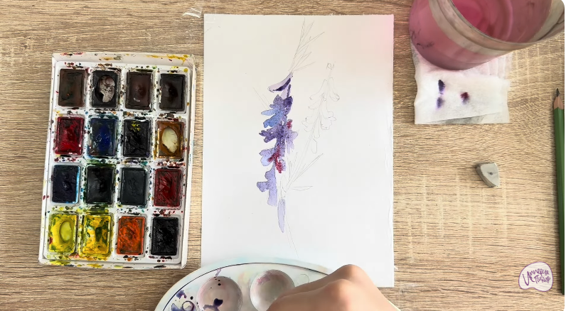 Рисуем Мышиный горошек