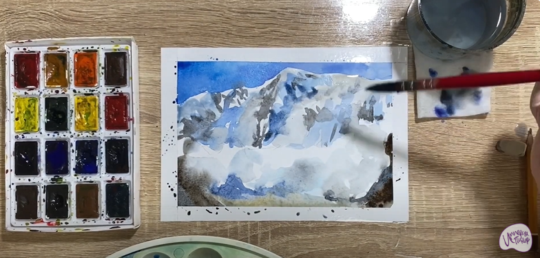 Рисуем Сход лавины
