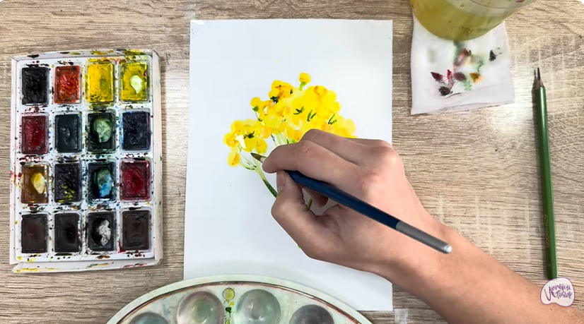 Рисуем Пижма