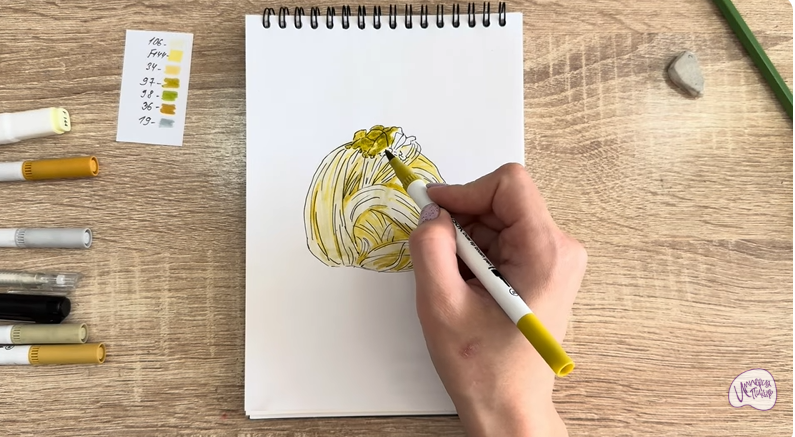 Рисуем Пишмание с фисташками