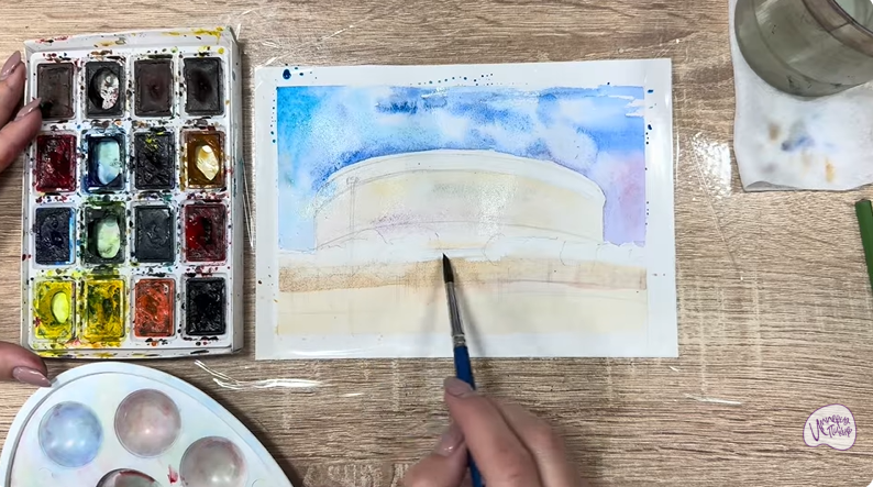 Рисуем Стадион Краснодар