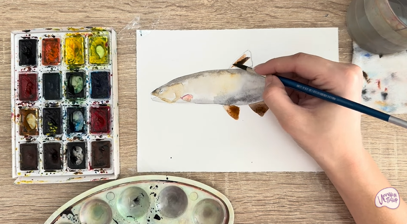 Рисуем Голавль