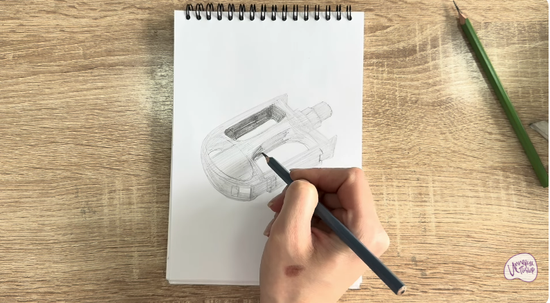 Рисуем Педаль велосипеда