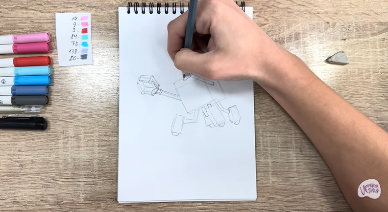 Рисуем Тяга из "Живой гараж"