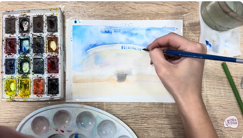 Рисуем Стадион Краснодар